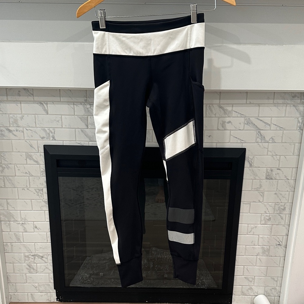 Lululemon Athletica Black and White speed Leggings 2 for $20 - Picture 2 of 8